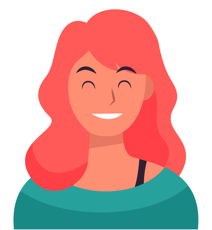 dame rousse qui sourit